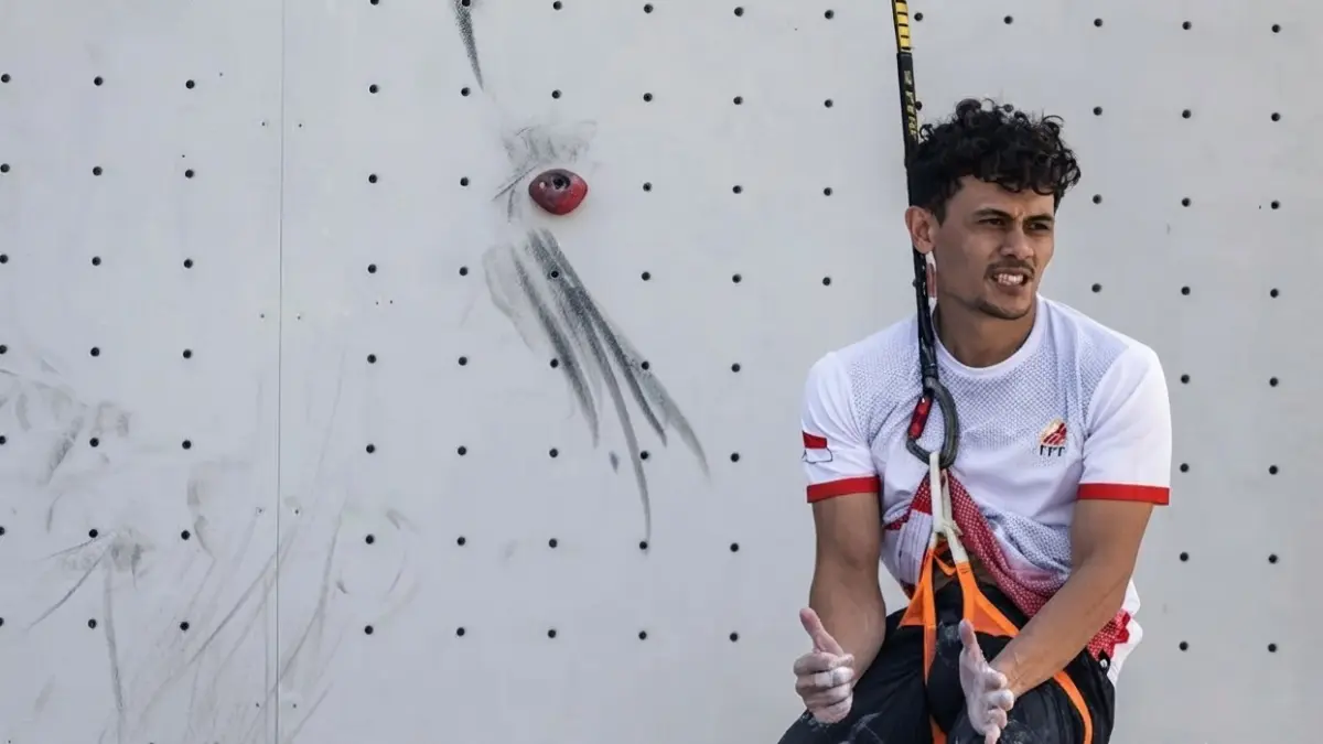 JUARA DUNIA LAGI: Atlet panjat tebing asal Kota Pontianak, Veddriq Leonardo. Ia meraih medali emas nomor speed putra pada World Climbing Series Chamonix 2026 di Prancis. (DOK. ANTARA)