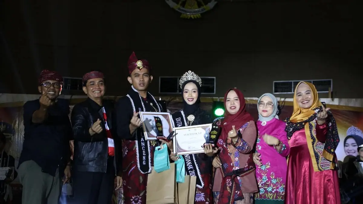Zulfan dan Nurhaliza terpilih sebagai Duta Lanceng dan Praben Pontianak 2026. (Prokopim)