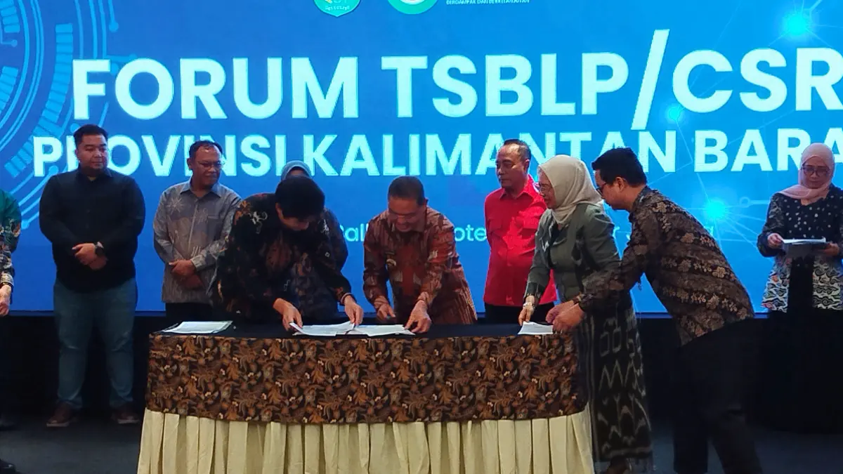 Gubernur Kalimantan Barat Ria Norsan pada Forum Tanggung Jawab Sosial dan Bina Lingkungan (TSLB) atau Corporate Social Responsibility (CSR) di Hotel Borobudur, Jakarta, Kamis (9/7/2026).