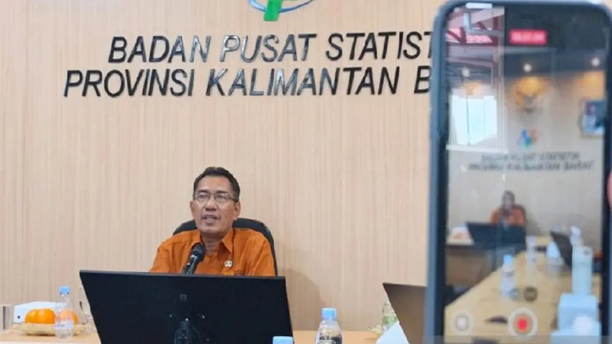 Kepala BPS Kalbar, Muh Saichudin. (Antara/Rendra Oxtora)