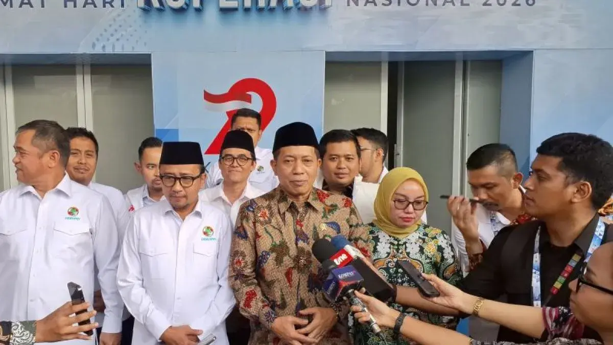 Menteri Koperasi (Menkop) Ferry Juliantono di sela-sela acara Puncak Peringatan Hari Koperasi ke-79 Tahun 2026 di Indonesia Arena GBK, Jakarta, Minggu (12/07). (Antara)
