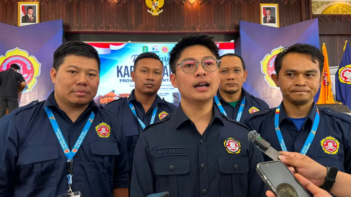 ‎Muhammad Farizi ditemui wartawan usai terpilih sebagai Ketua Karang Taruna Provinsi Kalimantan Barat, beberapa waktu lalu. (ISTIMEWA)