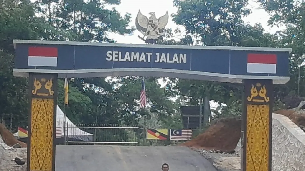 PERBATASAN: Kondisi PLB Temajuk yang ada di Kecamatan Paloh. PLB ini menghubungkan Desa Temajuk, Indonesia dengan Kampung Telok Melano, Malaysia.