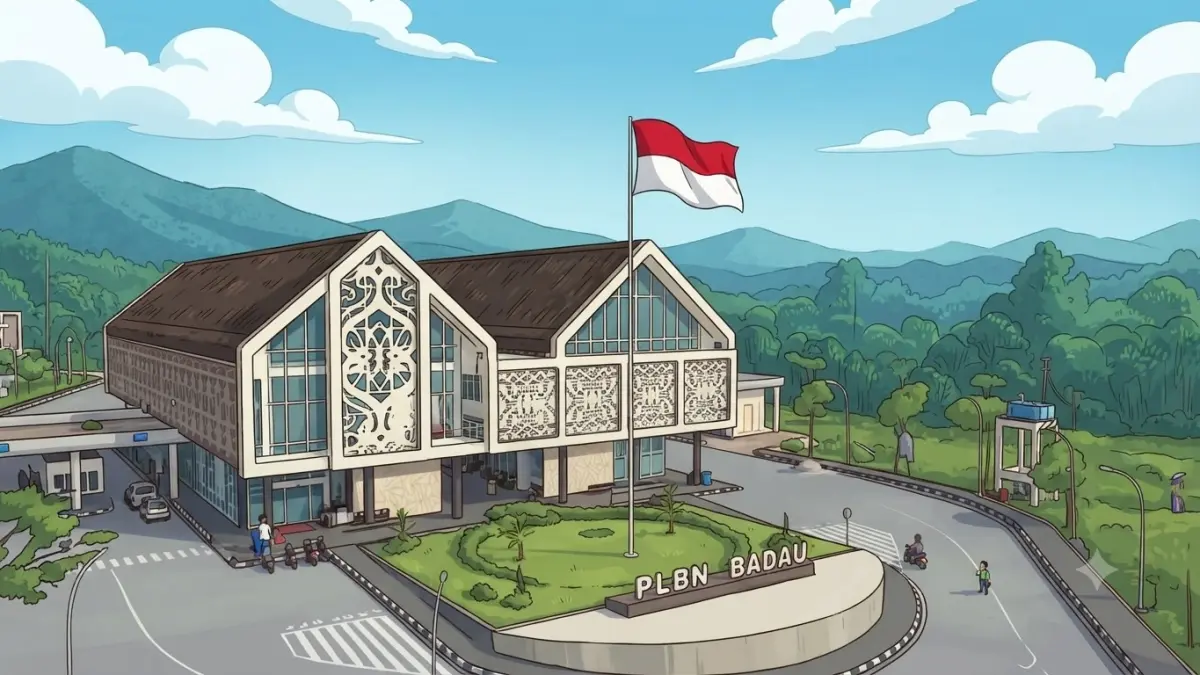 Ilustrasi rute baru lewat PLBN Nanga Badau, Kapuas Hulu yang diyakini perkuat mobilitas, perdagangan, dan pariwisata perbatasan Kalimantan Barat Indonesia dengan Sarawak Malaysia.