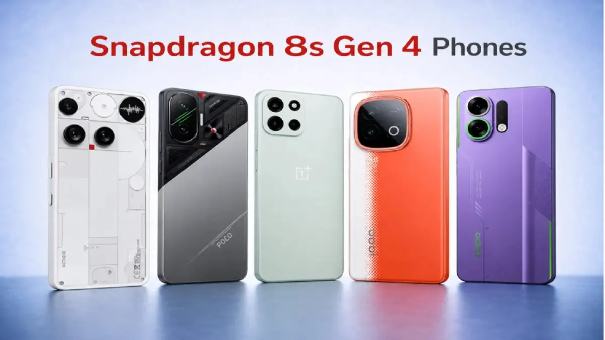 Lima HP Snapdragon 8s Gen 4 terbaik 2026 yang layak dipertimbangkan untuk dimiliki. (GIZMOCHINA)