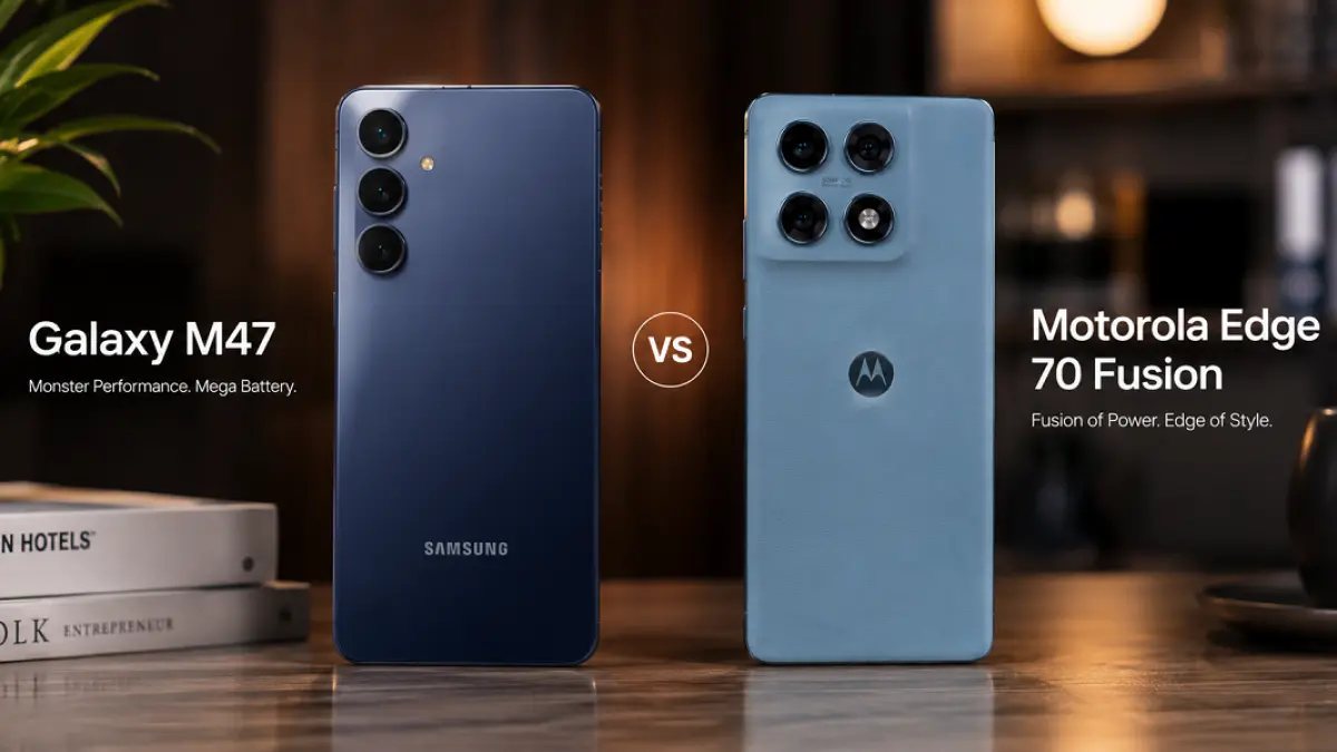 Samsung Galaxy M47 dan Motorola Edge 70 Fusion bersaing di segmen ponsel kelas menengah dengan spesifikasi yang berbeda. (Ilustrasi)