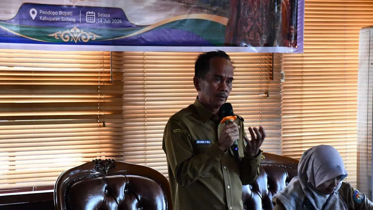 MODAL : Bupati Sintang, Gregorius Herkulanus Bala mengatakan telah menyiapkan anggaran sebesar Rp1 miliar sebagai modal awal pembangunan fasilitas pengelolaan sampah.(ISTIMEWA)

