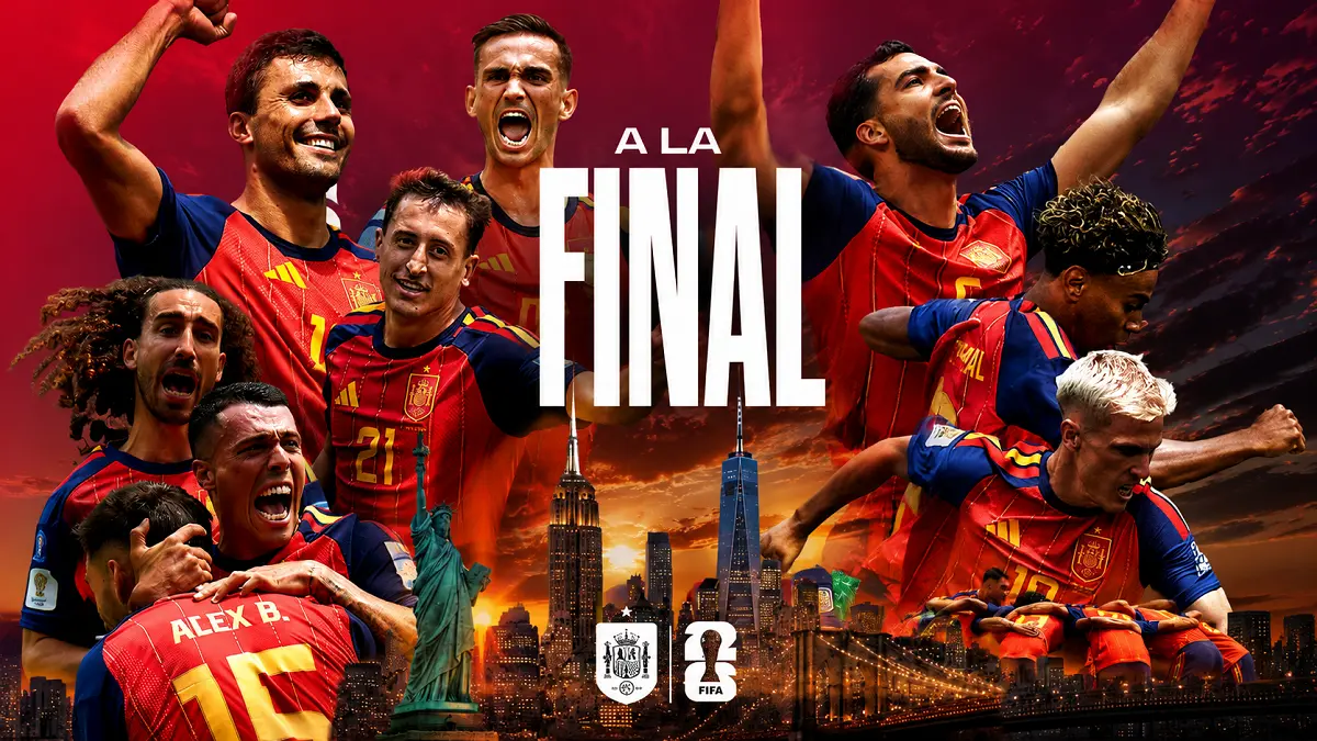 Spanyol dan Argentina akan memperebutkan gelar juara Piala Dunia 2026 di MetLife Stadium. (IG@sefutbol)
