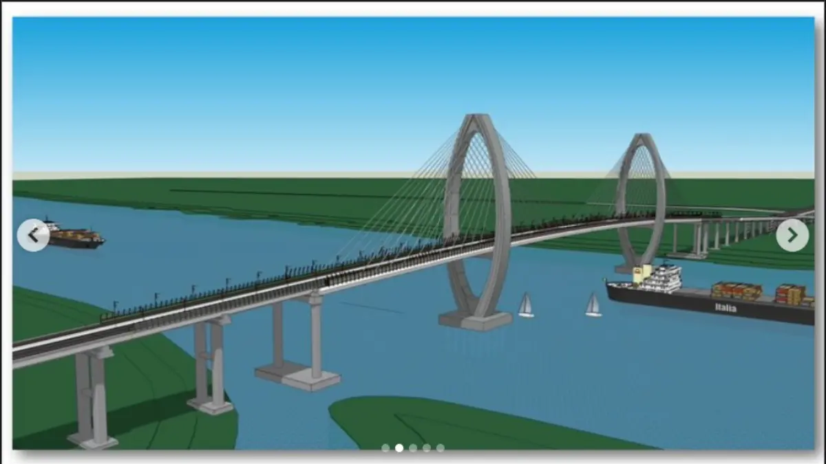 Ilustrasi jembatan kapuas III. (INSTAGRAM/bang.midji)