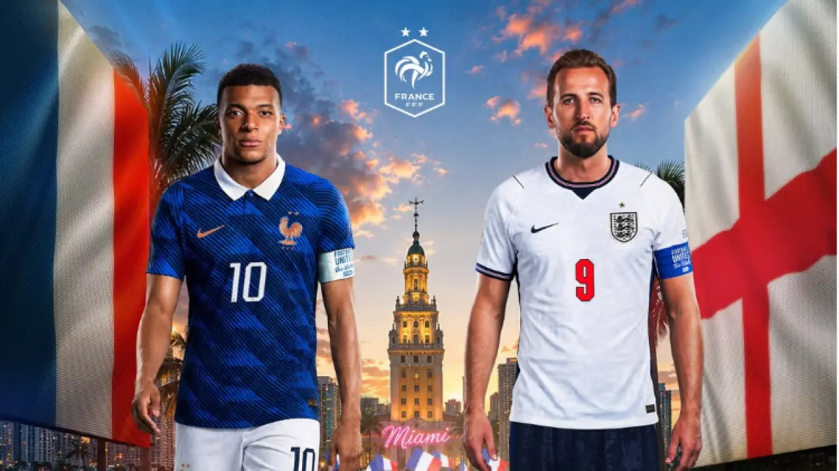 Prancis dan Inggris bersiap memperebutkan posisi ketiga Piala Dunia 2026 di Hard Rock Stadium, Florida. (IG@equipedefrance)
