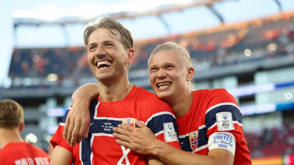 Sander Berge bersama Erling Haaland menjadi andalan Timnas Norwegia dalam Piala Dunia 2026. (IG@sanderberge8) 