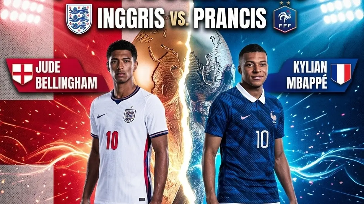 Duel perebutan peringkat ketiga Pransic melawan Inggris Minggu dini hari nanti.
