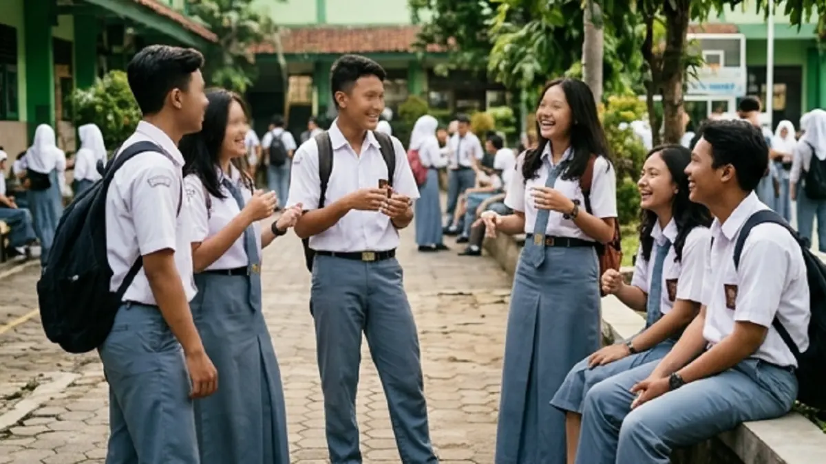 Ilustrasi pelajar (AI)