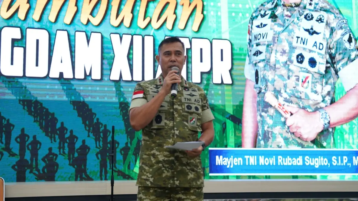 Pangdam XII/Tanjungpura Mayjen TNI Novi Rubadi Sugito. (DOK PONTIANAK POST)
