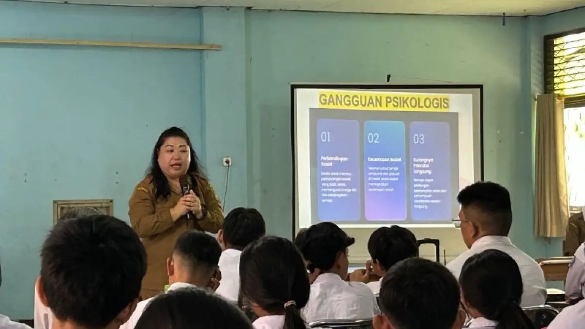 Dinas Komunikasi dan Informatika (Diskominfo) Kota Singkawang saat pelaksanaan program tahunan Literasi Digital "Kominfo Masuk Kelas 2026".
