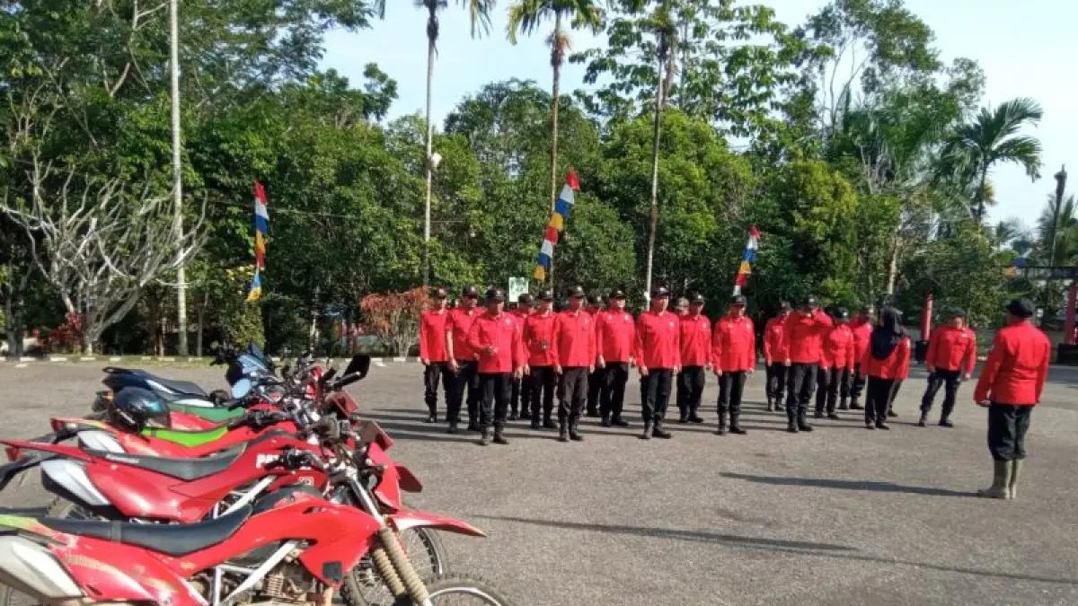 Persiapan Patroli Terpadu untuk pencegahan kebakaran hutan dan lahan di wilayah Kabupaten Sambas. (ANTARA)