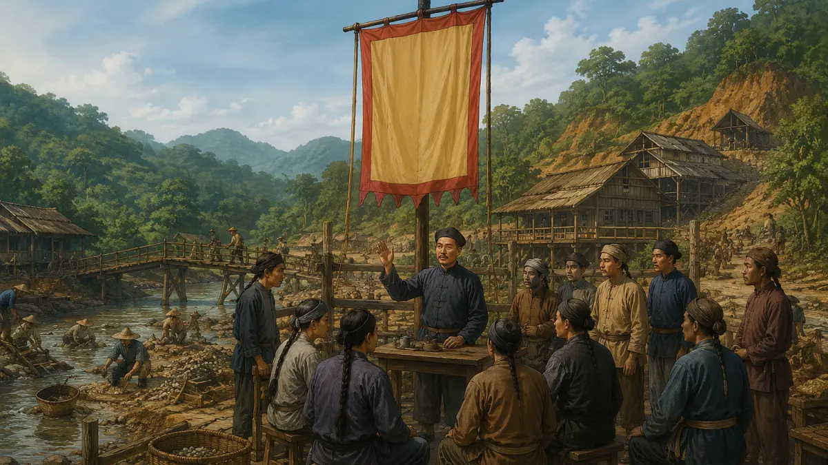 Ilustrasi Republik Lanfang di Kalbar yang bertahan hingga 107 tahun  