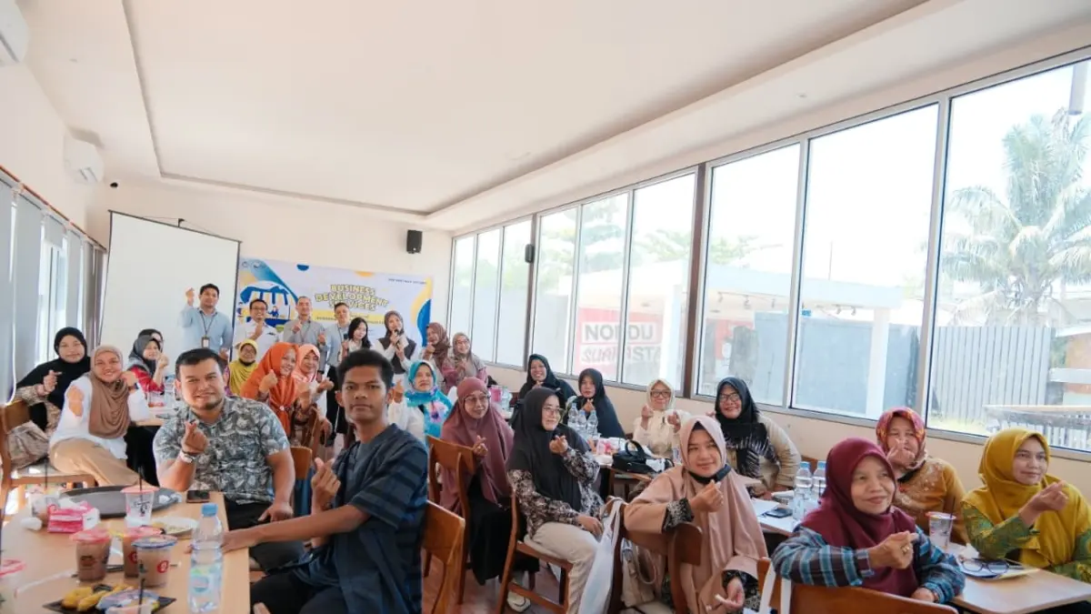 Pelaku UMKM mengikuti kegiatan BDS 2026 yang digelar KPP Pratama Sintang bersama Bank Kalbar di Sintang.