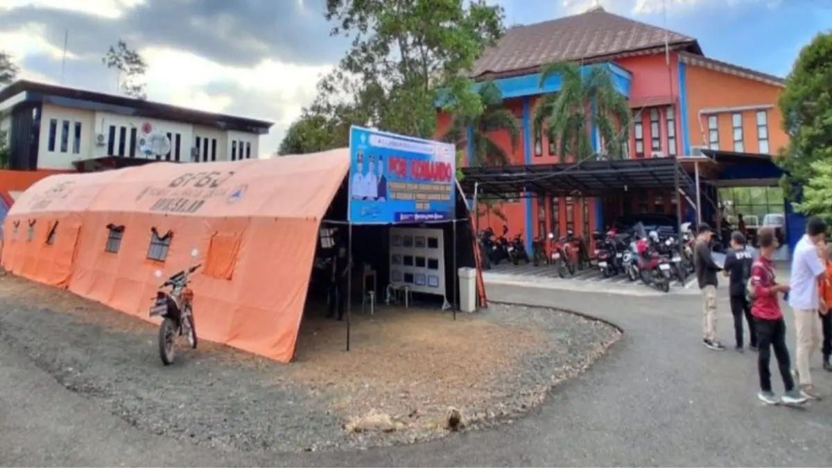 BPBD Kalsel bangun lima pos Karhutla di kawasan bandara internasional. (ANTARA/HO-Medcen Kalsel)