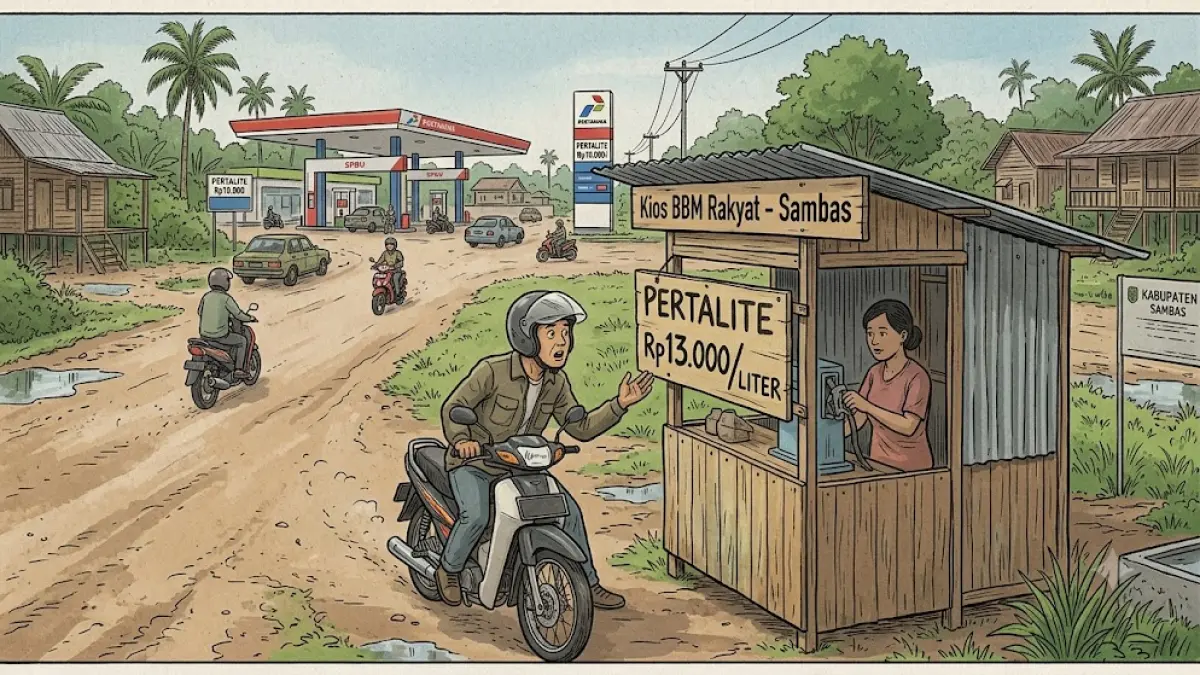Harga Pertalite eceran kini mencapai Rp13 ribu per liter. (ISTIMEWA)