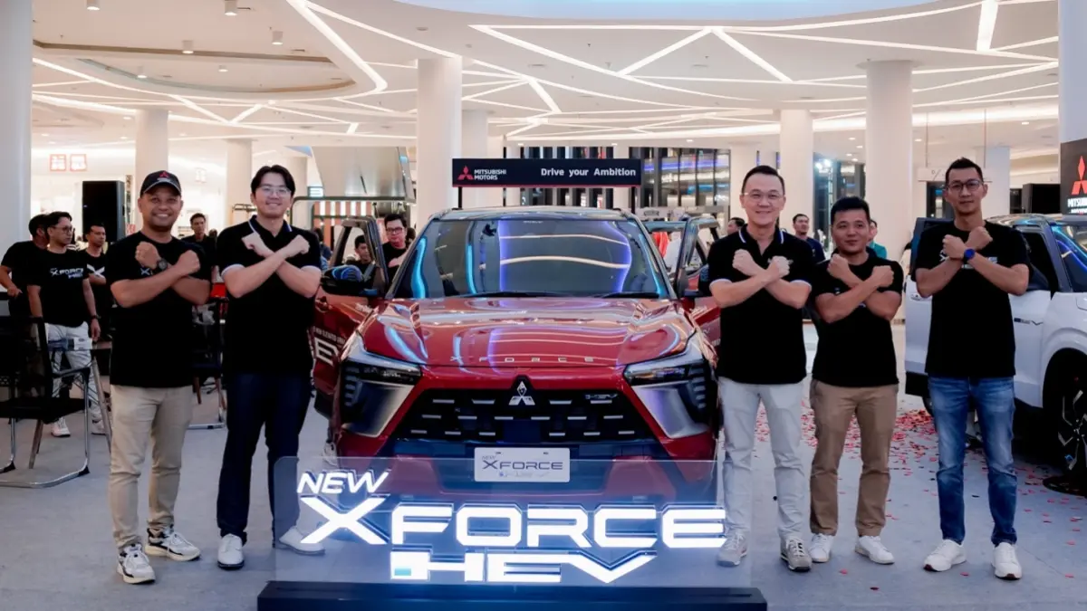 PT Gemilang Berlian Indah (GBI) selaku dealer resmi Mitsubishi Motors di Kalimantan Barat secara resmi memperkenalkan Mitsubishi New Xforce HEV di Gaia Mall Kubu Raya, Sabtu (18/7) malam. (ISTIMEWA)