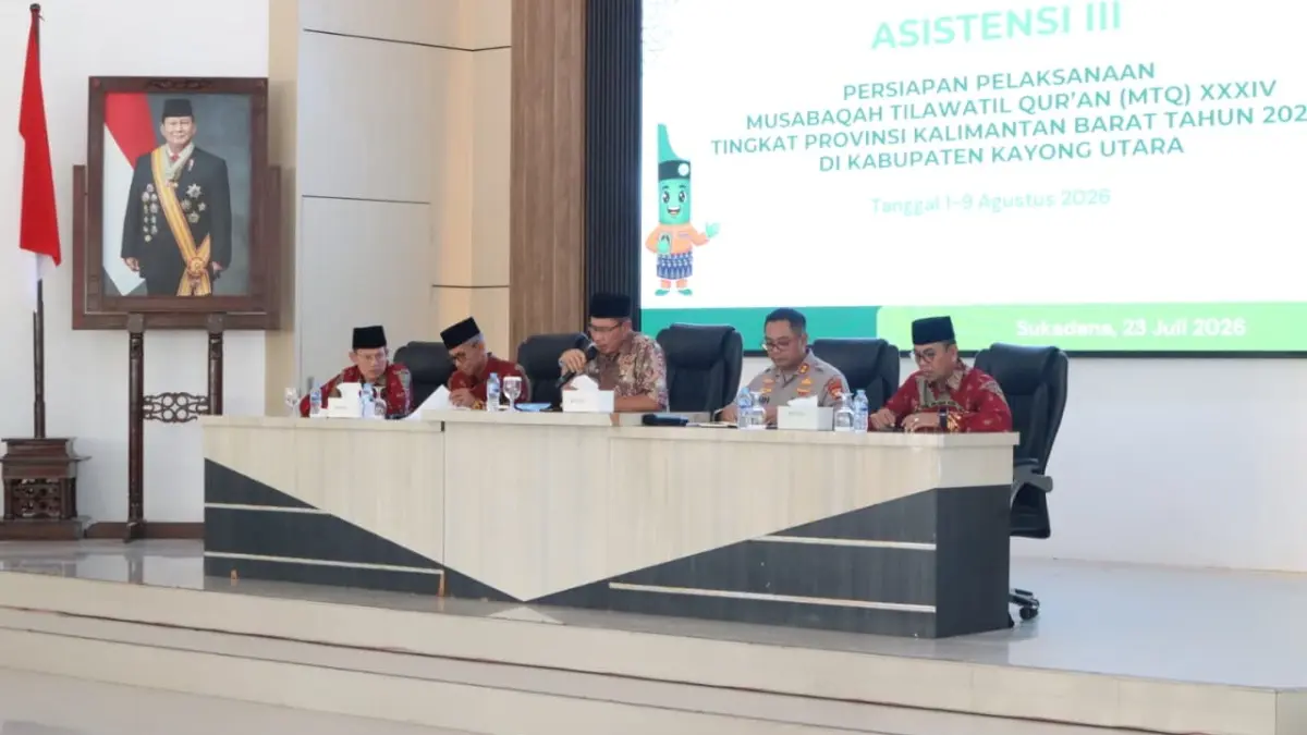 Asistensi III Persiapan Pelaksanaan MTQ XXXIV Tingkat Provinsi Kalimantan Barat di Sukadana, Kamis (23/7). (ISTIMEWA)