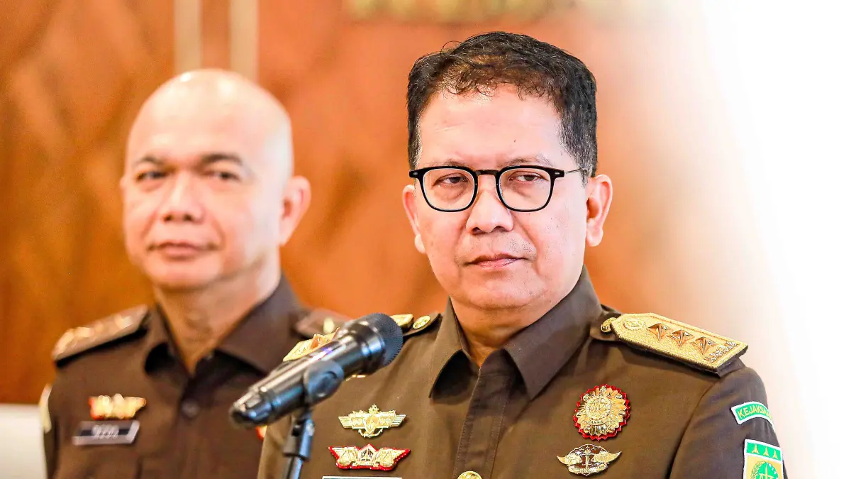 Jaksa Agung Muda Tindak Pidana Khusus (Jampidsus) Kuntadi memberikan sambutan usai dilantik Jaksa Agung ST Burhanuddin di Kantor Kejaksaan Agung, Jakarta, Jumat (24/7/2026). Presiden Prabowo Subianto menetapkan lima pejabat pimpinan tinggi madya baru di lingkungan Kejaksaan Agung melalui Keputusan Presiden Nomor 87/TPA Tahun 2026. 