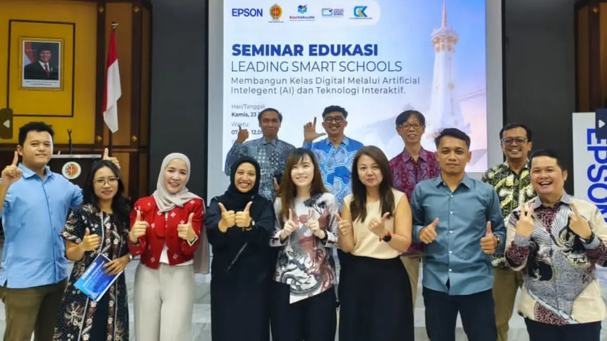 PT Epson Indonesia bersama Dinas Pendidikan Pemuda dan Olahraga DIY serta Balai Tekkomdik DIY menggelar seminar beberapa waktu lalu. (ISTIMEWA)