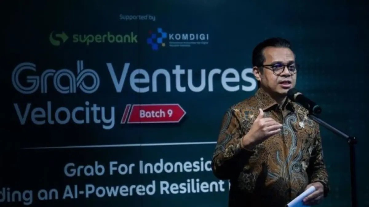 Wamenkomdigi Nezar Patria menjadi pembicara dalam Alumni Night: Grab Velocity Ventures (GVV) di, Jakarta Pusat, Rabu (22/07). (ANTARA/HO-Kementerian Komunikasi dan Digital)