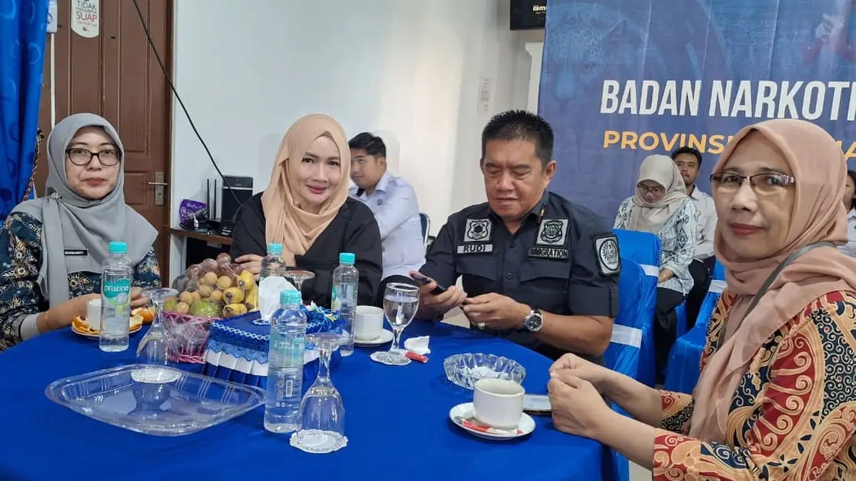 Kanwil Kemenkum Kalbar menghadiri peringatan Hari Anti Narkotika Internasional (HANI) 2026 di Kantor BNN Provinsi Kalbar pada Kamis (23/7). (DOK KANWIL KEMENKUM KALBAR)