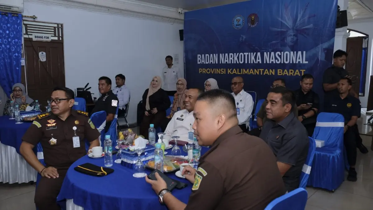 Peringatan Hari Anti Narkotika Internasional (HANI) 2026 di Kantor Badan Narkotika Nasional Provinsi (BNNP) Kalbar, Kamis (23/7). (ISTIMEWA)