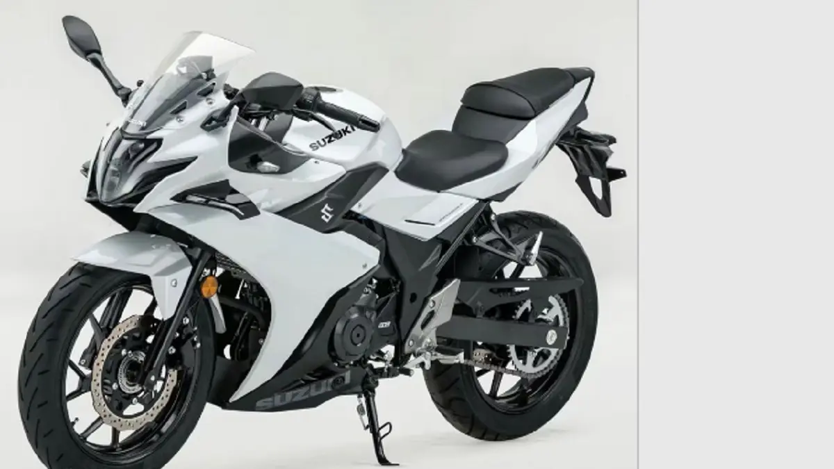 Suzuki GSX250R terbaru hadir dengan desain depan yang diperbarui, winglet kecil, serta mesin 250 cc berteknologi VVT. (SUZUKI)