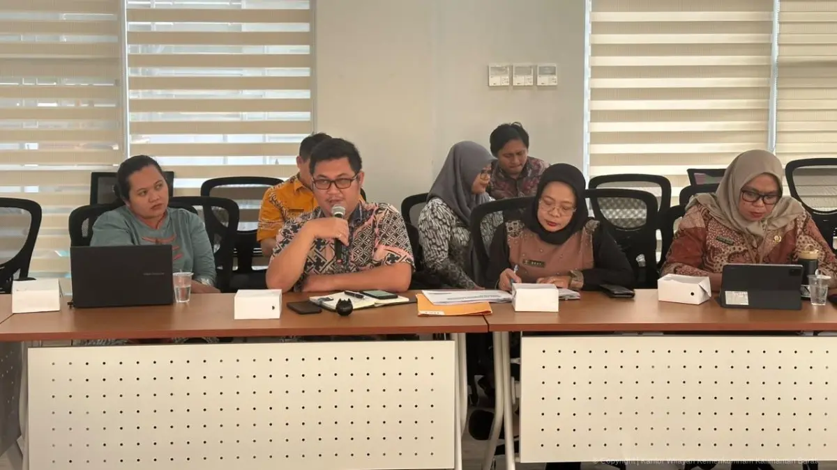 Kanwil Kemenkum Kalbar menggela rapat Fasilitasi Kekayaan Intelektual bersama Bapperida Kalbar pada Kamis (23/7). (DOK KANWIL KEMENKUM KALBAR)