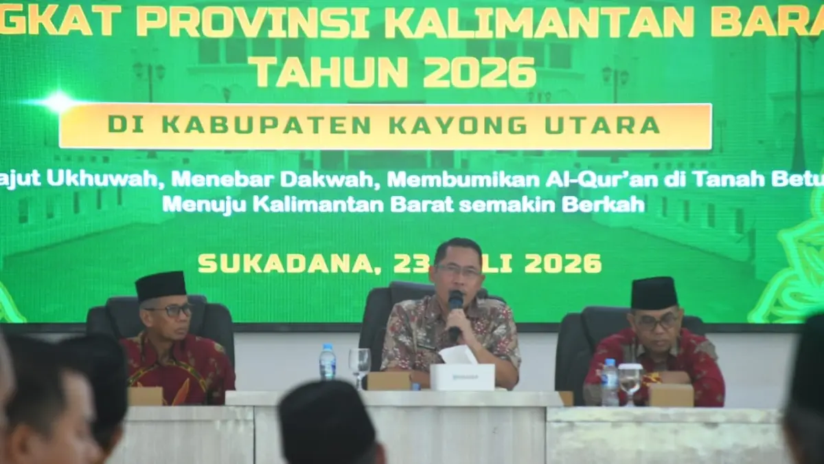 Kegiatan Rapat Penetapan Peserta dan Technical Meeting di Aula Pendopo Bupati Kayong Utara, Kamis (23/7). 

