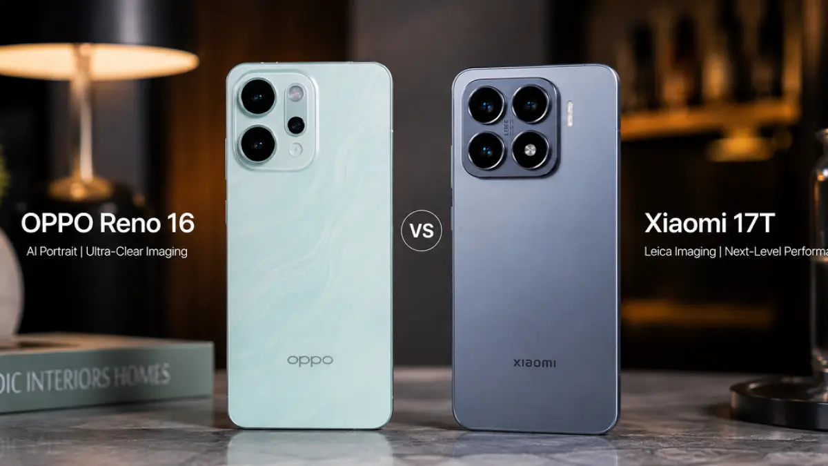 Oppo Reno 16 dan Xiaomi 17T menawarkan karakter kamera berbeda untuk fotografi harian maupun kebutuhan media sosial.(Ilustrasi)