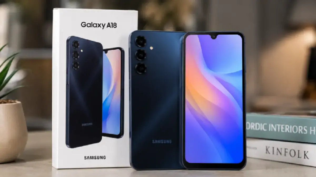 Render CAD Samsung Galaxy A18 memperlihatkan desain bodi yang lebih tipis dengan susunan kamera belakang yang lebih rapi. (Ilustrasi)