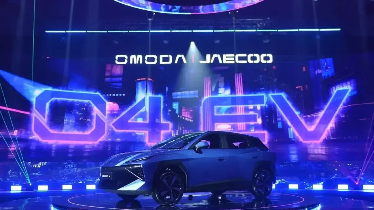Debut Global (World Premiere) kendaraan roda empat listrik terbaru Omoda O4 EV.