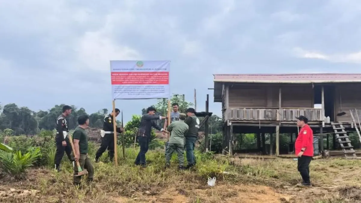 Direktorat Jenderal Penegakan Hukum Kehutanan (Ditjen Gakkum Kehutanan) menggelar Patroli Teritorial secara serentak di kawasan eks Perizinan Berusaha Pemanfaatan Hutan (PBPH). (KEMENHUT RI)