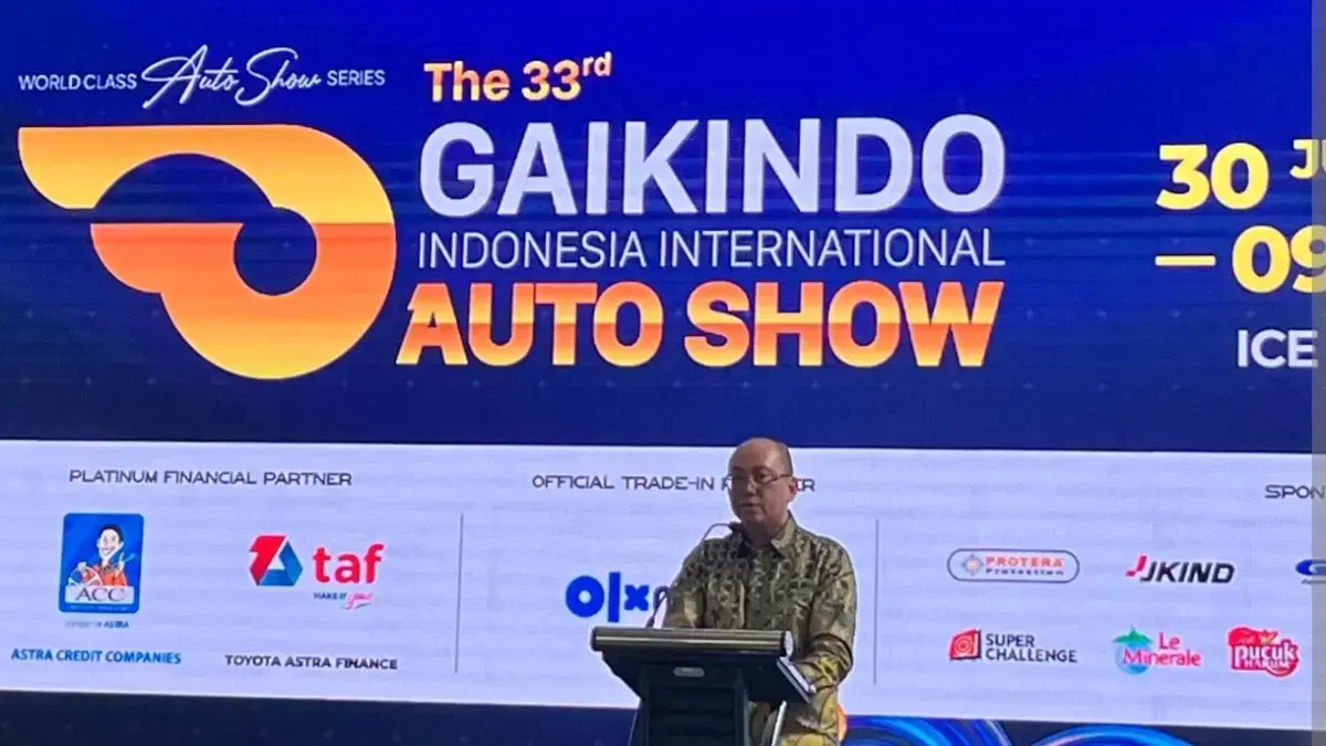 Ketua Harian sekaligus Ketua Penyelenggara Pameran dan Konferensi Gaikindo, Anton Kumonty. (Nanda Prayoga/JawaPos.com)