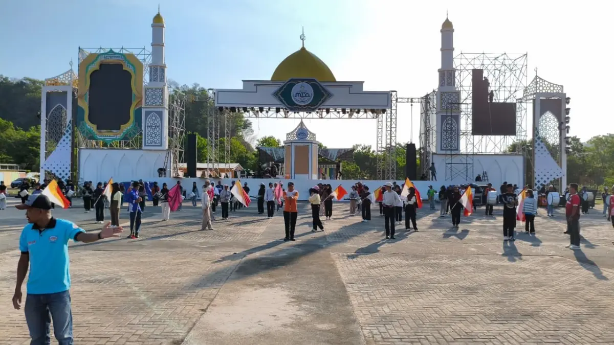Persiapan perhelatan Musabaqah Tilawatil Quran yang Ke-34 tingkat Provinsi Kalimanagan Barat dari tanggal 1 Agustus hingga 9 Agustus 2026 di Sukadana, Kayong Utara.  Foto Prokopim.  
