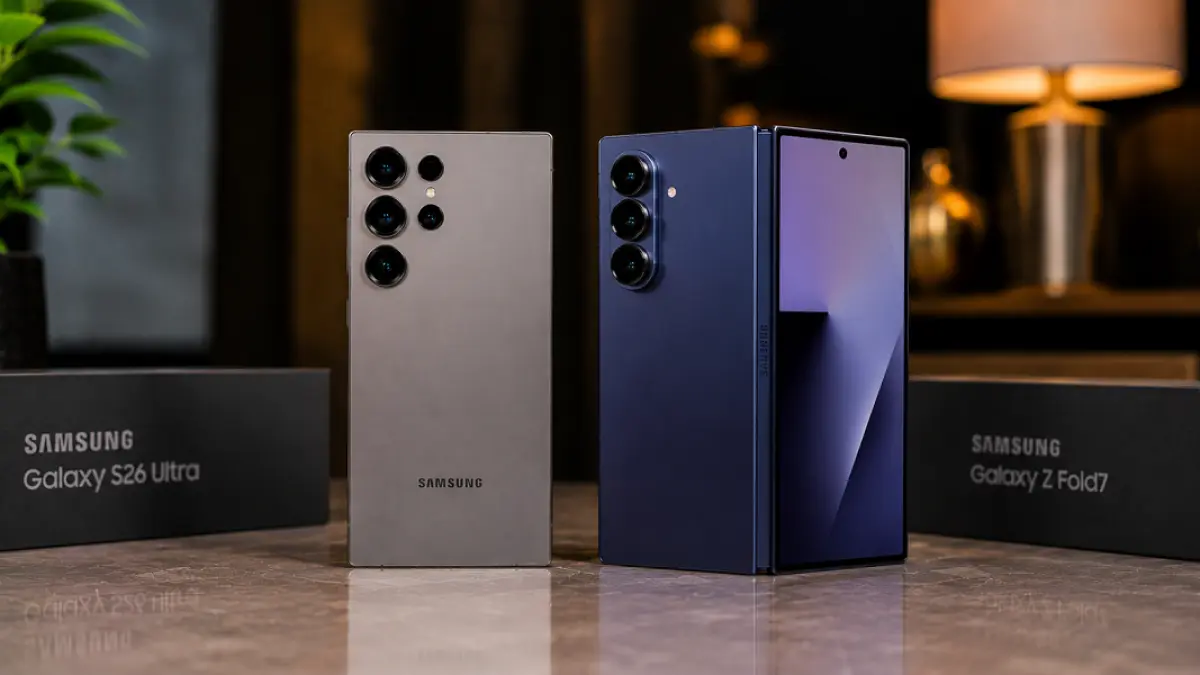 Galaxy S26 Ultra dan Galaxy Z Fold 7 menawarkan pengalaman berbeda bagi pengguna flagship Samsung. (Ilustrasi)