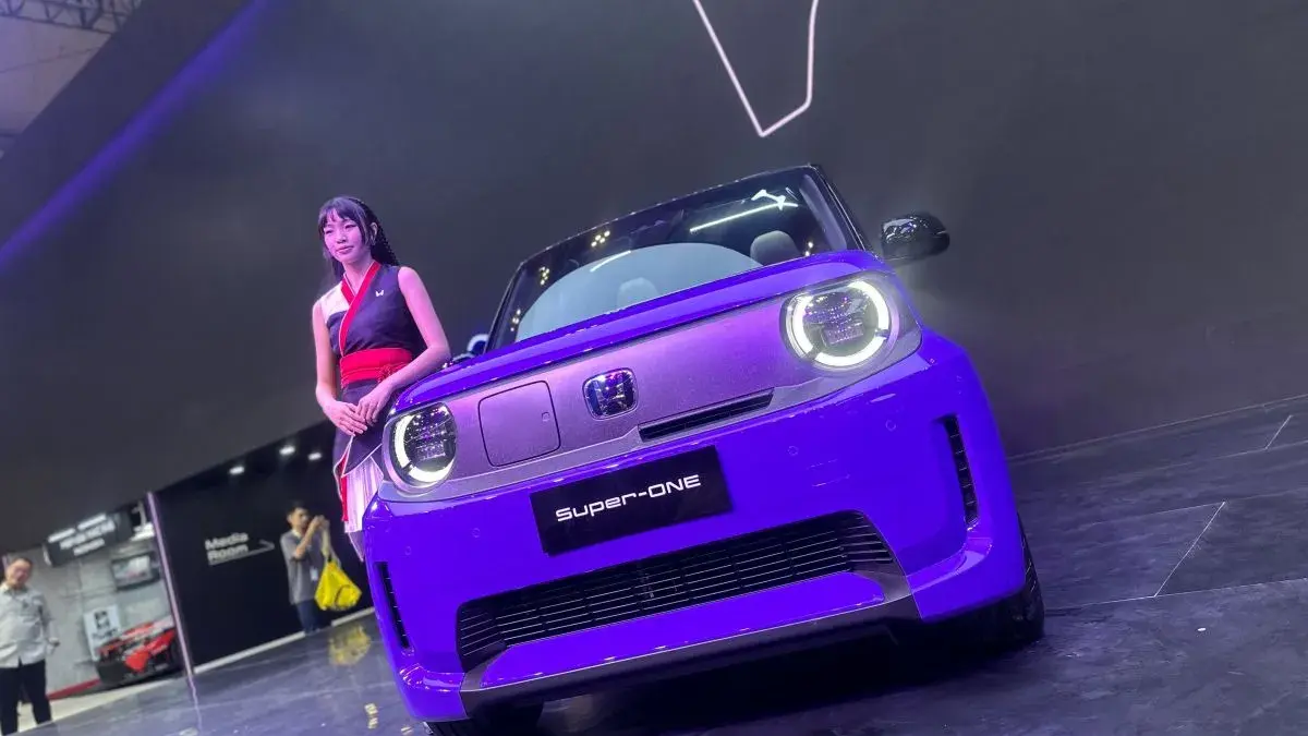 Honda Super-ONE yang dipamerkan pada hari peluncuran resminya di ajang Gaikindo Indonesia International Auto Show (GIIAS) 2026, ICE BSD, Tangerang, Rabu (29/7/2026). (ANTARA/Pamela Sakina)