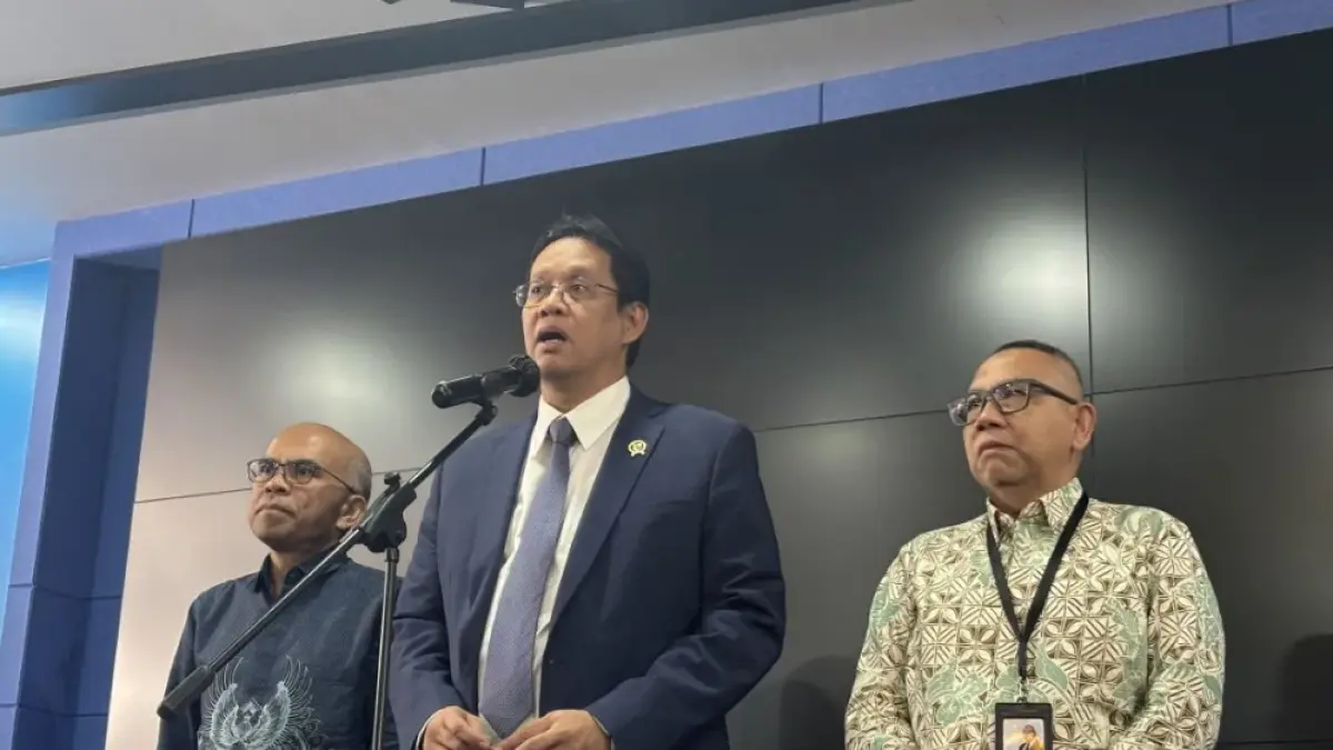 Menteri Keuangan Purbaya Yudhi Sadewa memberikan keterangan pers di Jakarta, Selasa (28/7/2026). (ANTARA/Imamatul Silfia)