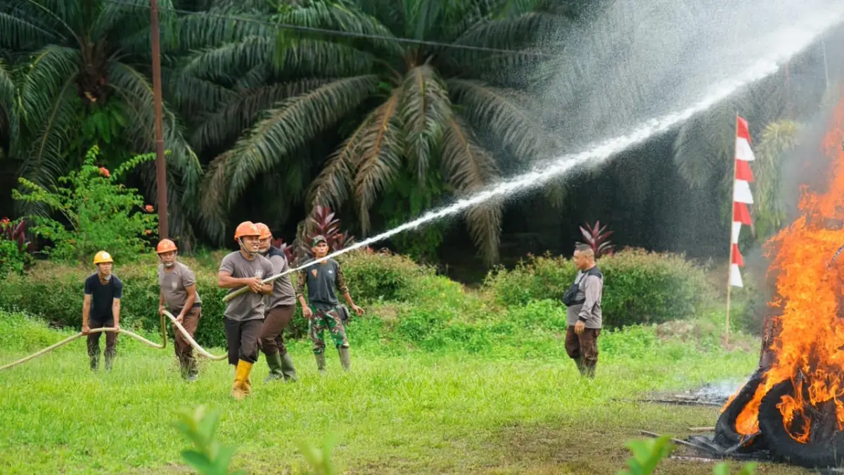 Upaya PTPN IV PalmCo dalam mengatasi karhutla yang berpotensi terjadi pada empat provinsi di Kalimantan yakni dengan patroli dan mitigasi secar tepat. (Dok PTPN IV PalmCo )