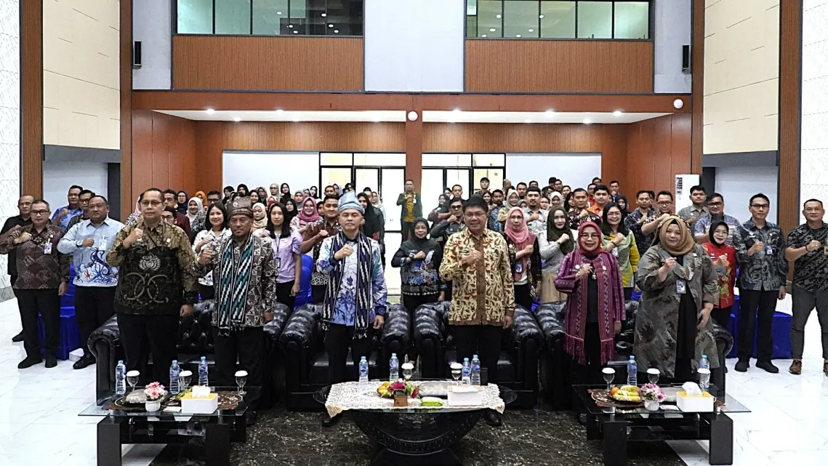 Kanwil Kemenkum Kalbar menerima kunjungan kerja Inspektur Jenderal Kemenkum RI di Aula Soepomo Kanwil Kemenkum Kalbar, Kamis (30/7). (DOK KANWIL KEMENKUM KALBAR)