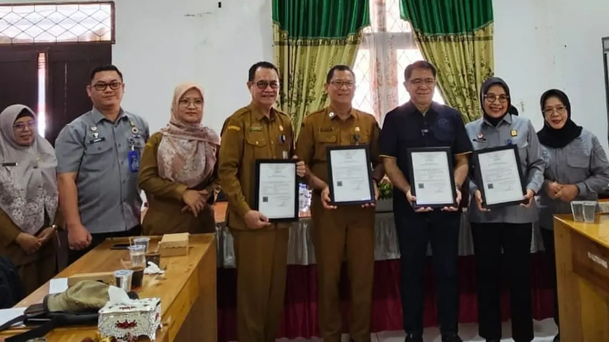 Kanwil Kemenkum Kalbar menggelar fasilitasi sosialisasi dan pendapingan KI di Kabupaten Ketapang pada Selasa (28/7). (DOK KANWIL KEMENKUM KALBAR)&nbsp;