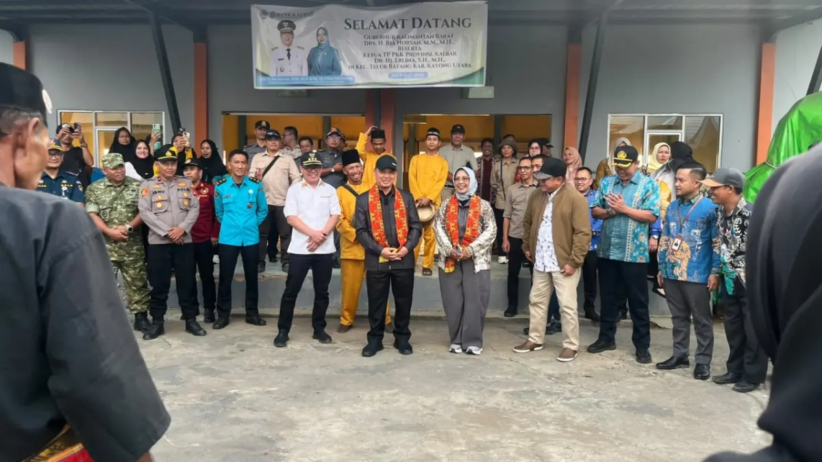 Gubernur Kalbar Ria Norsan menghadiri program Gema Membangun Desa, Kamis (30/7). (ISTIMEWA)