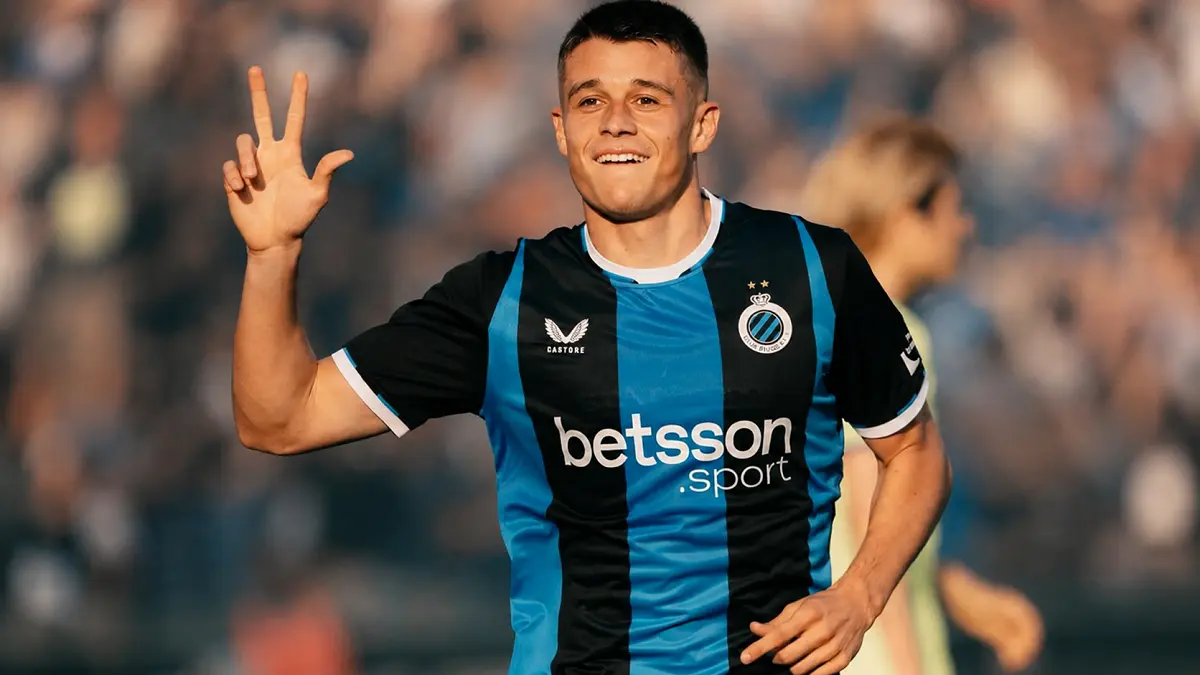 Nicolo Tresoldi menjadi incaran sejumlah klub Eropa setelah tampil tajam bersama Club Brugge. (IG@niktres)