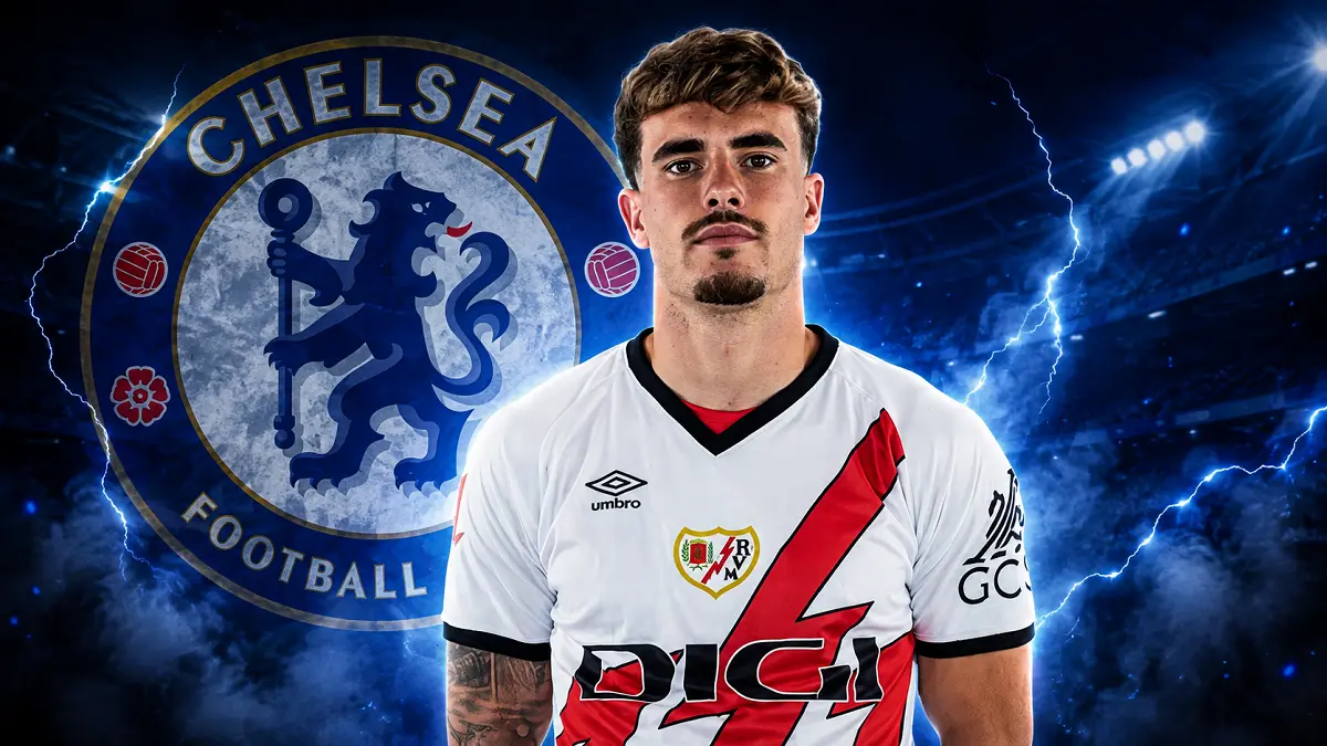 Pep Chavarría menjadi target utama Chelsea untuk mengisi posisi bek kiri yang ditinggalkan Marc Cucurella. (IST/AI)

