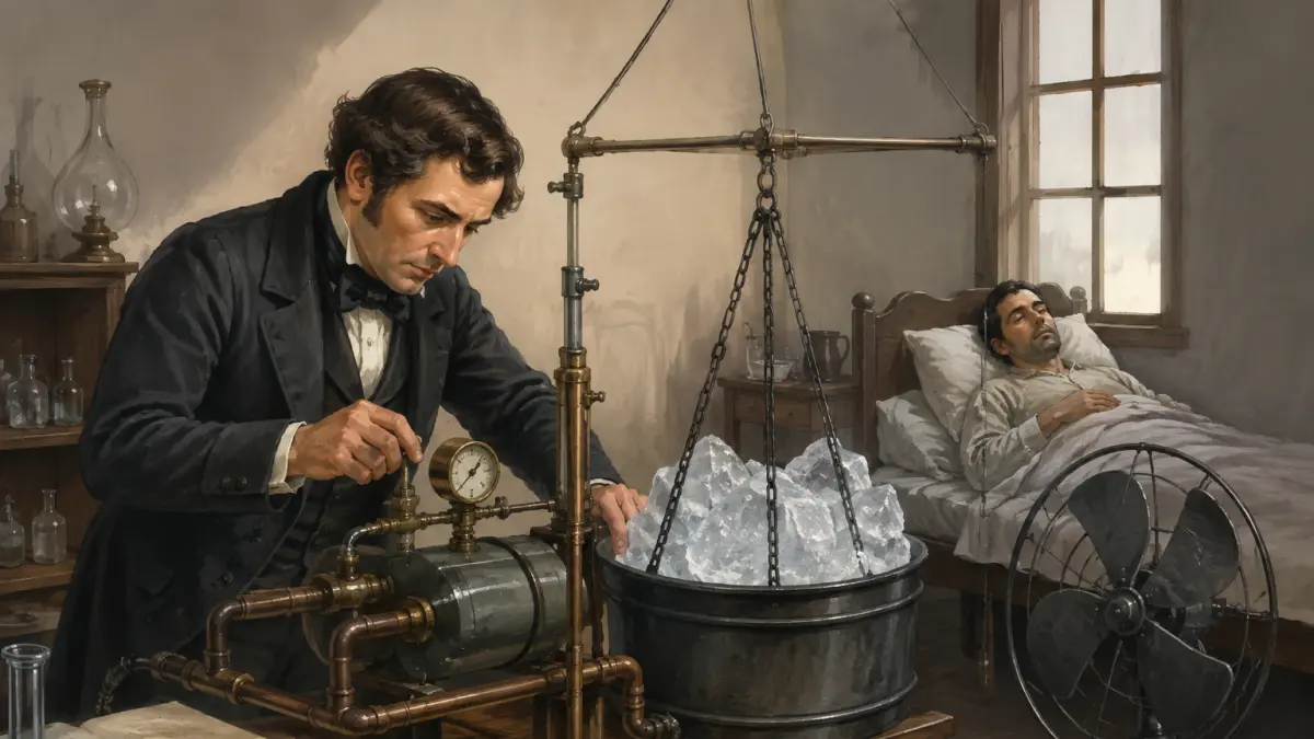 Ilustrasi John Gorrie penemu AC pertama kali 